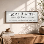 Home Is Where My Boys Are | Personalized - Lumberwave Creations