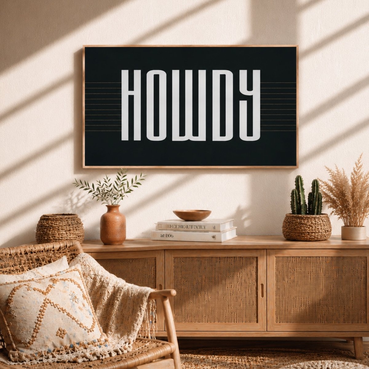 Howdy | Western Wall Art - Lumberwave Creations
