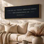 I Can Do All Things Through Christ Who Strengthens Me | Inspirational Scripture Art - Lumberwave Creations