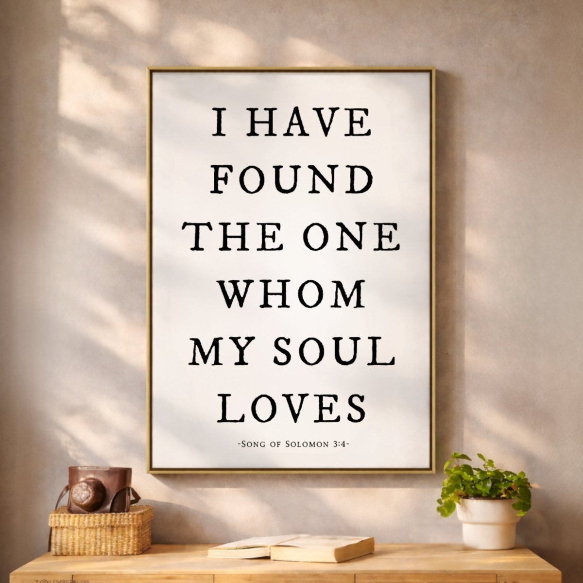 I Have Found the One Whom My Soul Loves | Song of Solomon Bible Verse Sign - Lumberwave Creations