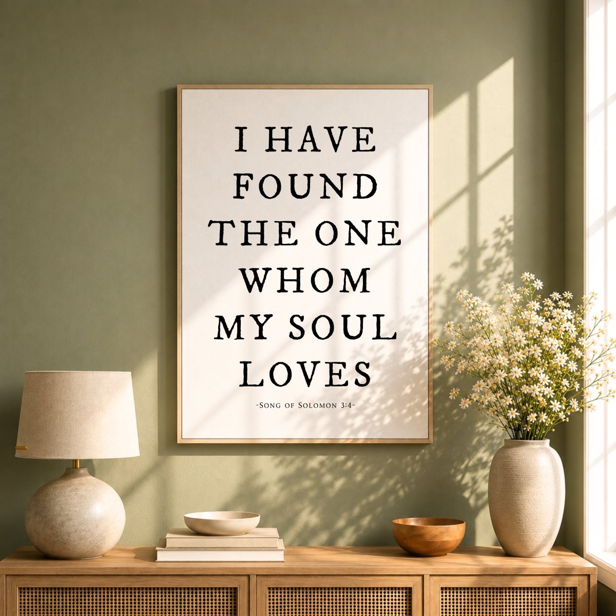 I Have Found the One Whom My Soul Loves | Song of Solomon Bible Verse Sign - Lumberwave Creations