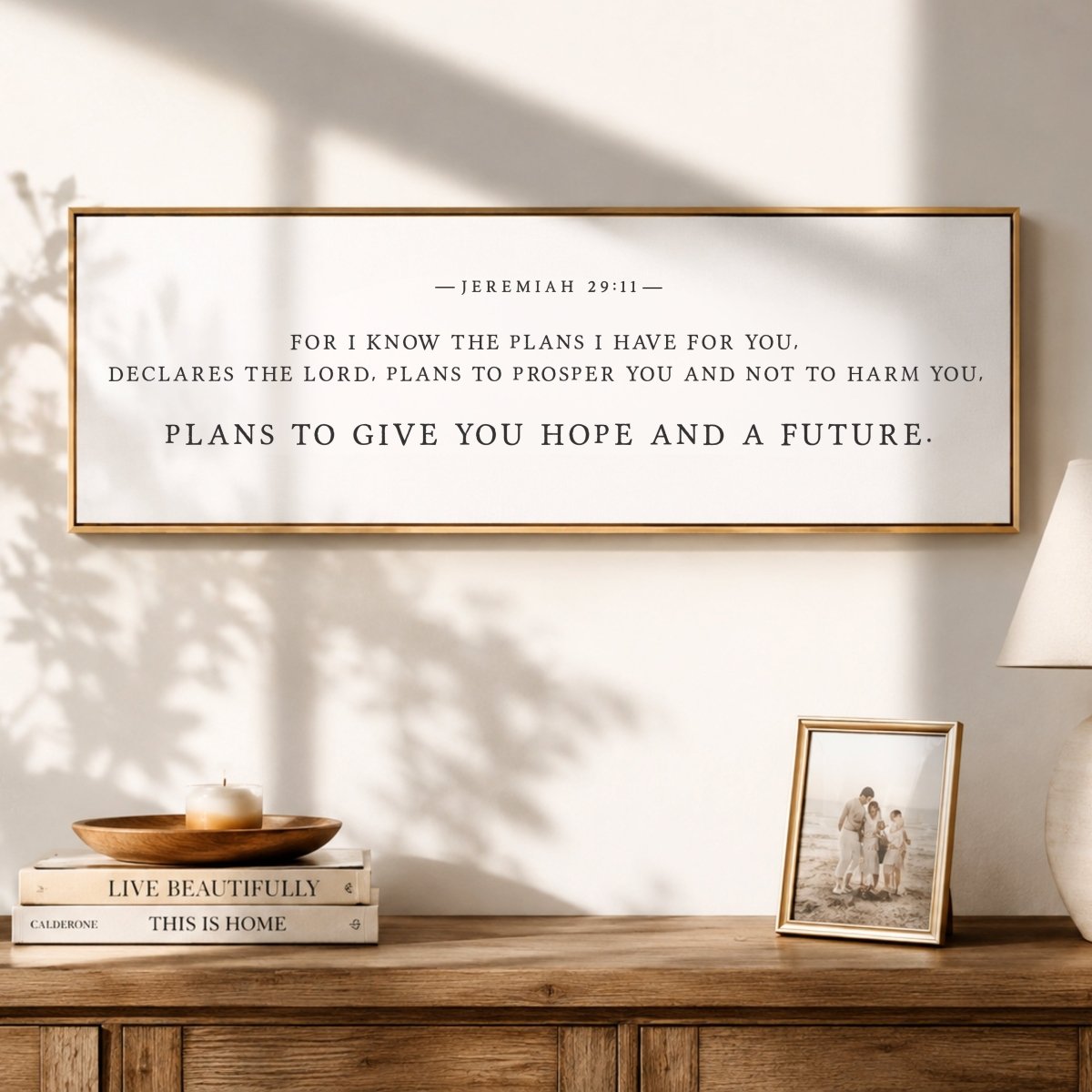 Inspirational Bible Verse Jeremiah 29:11 Art - Christian Wall Decor Sign - Lumberwave Creations