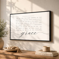 Inspirational Christian Sign – Everlasting Grace Print | Spiritual Wall Decor - Lumberwave Creations