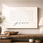 Inspirational Christian Sign – Everlasting Grace Print | Spiritual Wall Decor - Lumberwave Creations
