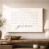 Inspirational Christian Sign – Everlasting Grace Print | Spiritual Wall Decor - Lumberwave Creations