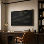 Invictus Poem Print - William Ernest Henley Motivational Quote Print | Inspirational Wall Art - Lumberwave Creations