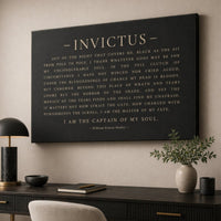 Invictus Poem Print - William Ernest Henley Motivational Quote Print | Inspirational Wall Art - Lumberwave Creations