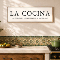 La Cocina Sign - Spanish Kitchen Wall Decor | Meals & Memories Print - Lumberwave Creations