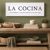 La Cocina Sign - Spanish Kitchen Wall Decor | Meals & Memories Print - Lumberwave Creations