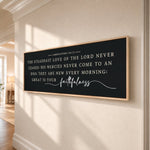Lamentations 3:22-23 | Bible Verse - Lumberwave Creations