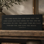 Lord Bless You Sign – Bible Verse Sign | Wood Framed Art Print | Numbers 6 24 - Lumberwave Creations