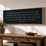 Lord Bless You Sign – Bible Verse Sign | Wood Framed Art Print | Numbers 6 24 - Lumberwave Creations
