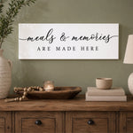 Meals And Memories Are Made Here - Lumberwave Creations