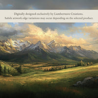 Nature Wall Art – Mountain Range Print | Rolling Green Hills Scenic Decor - Lumberwave Creations