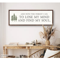 Nature Wall Decor - John Muir Quote Sign | Inspirational Forest Wall Art Print - Lumberwave Creations