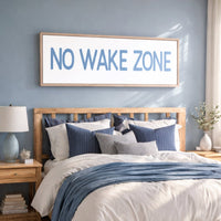 No Wake Zone Sign - Beach Wall Decor | Guest Bedroom Signs | Lake House Art - Lumberwave Creations