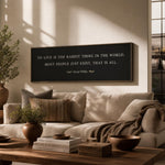 Oscar Wilde Quote Print, To Live Is The Rarest Thing Wall Art, Inspirational Literary Decor - Lumberwave Creations