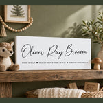 Personalized Adoption Date Sign - Lumberwave Creations