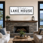 Personalized Lake House Sign - Custom Lake Sign & Cabin Wall Decor with Last Name - Lumberwave Creations