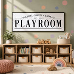 Personalized Playroom Sign – Custom Kids Wall Art & Children's Name Sign Decor - Lumberwave Creations