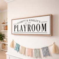 Personalized Playroom Sign – Custom Kids Wall Art & Children's Name Sign Decor - Lumberwave Creations