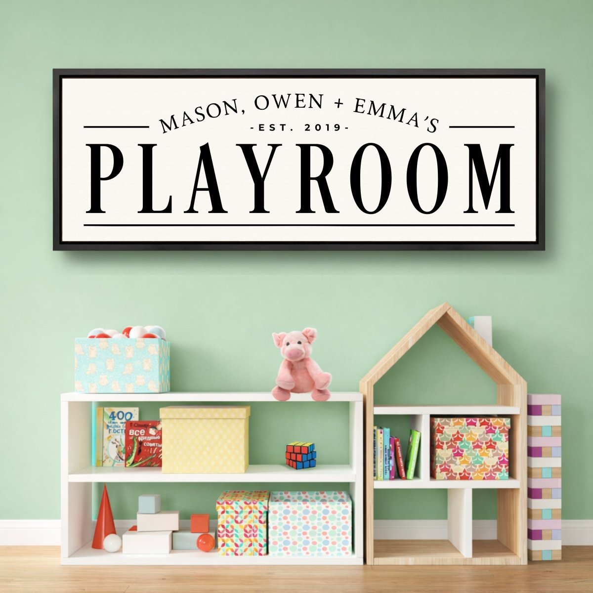 Personalized Playroom Sign – Custom Kids Wall Art & Children's Name Sign Decor - Lumberwave Creations