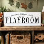 Personalized Playroom Sign – Custom Kids Wall Art & Children's Name Sign Decor - Lumberwave Creations