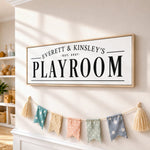 Personalized Playroom Sign – Custom Kids Wall Art & Children's Name Sign Decor - Lumberwave Creations