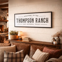 Personalized Ranch Sign - Rustic Farmhouse Name Sign | Custom Farm Decor - Lumberwave Creations