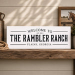 Personalized Ranch Sign - Rustic Farmhouse Name Sign | Custom Farm Decor - Lumberwave Creations