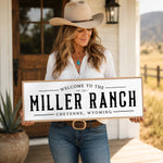 Personalized Ranch Sign - Rustic Farmhouse Name Sign | Custom Farm Decor - Lumberwave Creations
