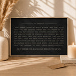 Prayer Wall Decor – Saint Therese Inspirational Sign with Peace Within Print - Lumberwave Creations