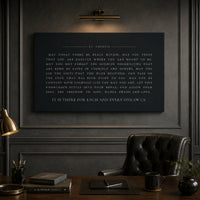 Prayer Wall Decor – Saint Therese Inspirational Sign with Peace Within Print - Lumberwave Creations