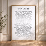 Psalm 23 Print - Christian Wall Decor | Lord Is My Shepherd Sign, Religious Gift Idea - Lumberwave Creations