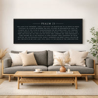Psalm 23 Wall Art - KJV Bible Verse Sign | Lord Is My Shepherd Print - Lumberwave Creations