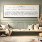 Psalm 23 Wall Decor – Lord Is My Shepherd Sign | KJV Scripture Print - Lumberwave Creations