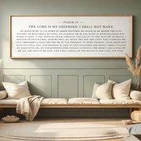 Psalm 23 Wall Decor – Lord Is My Shepherd Sign | KJV Scripture Print - Lumberwave Creations