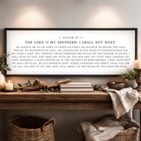 Psalm 23 Wall Decor – Lord Is My Shepherd Sign | KJV Scripture Print - Lumberwave Creations