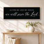 Scripture Wall Decor – As For Me And My House Serve The Lord Sign - Lumberwave Creations