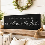 Scripture Wall Decor – As For Me And My House Serve The Lord Sign - Lumberwave Creations