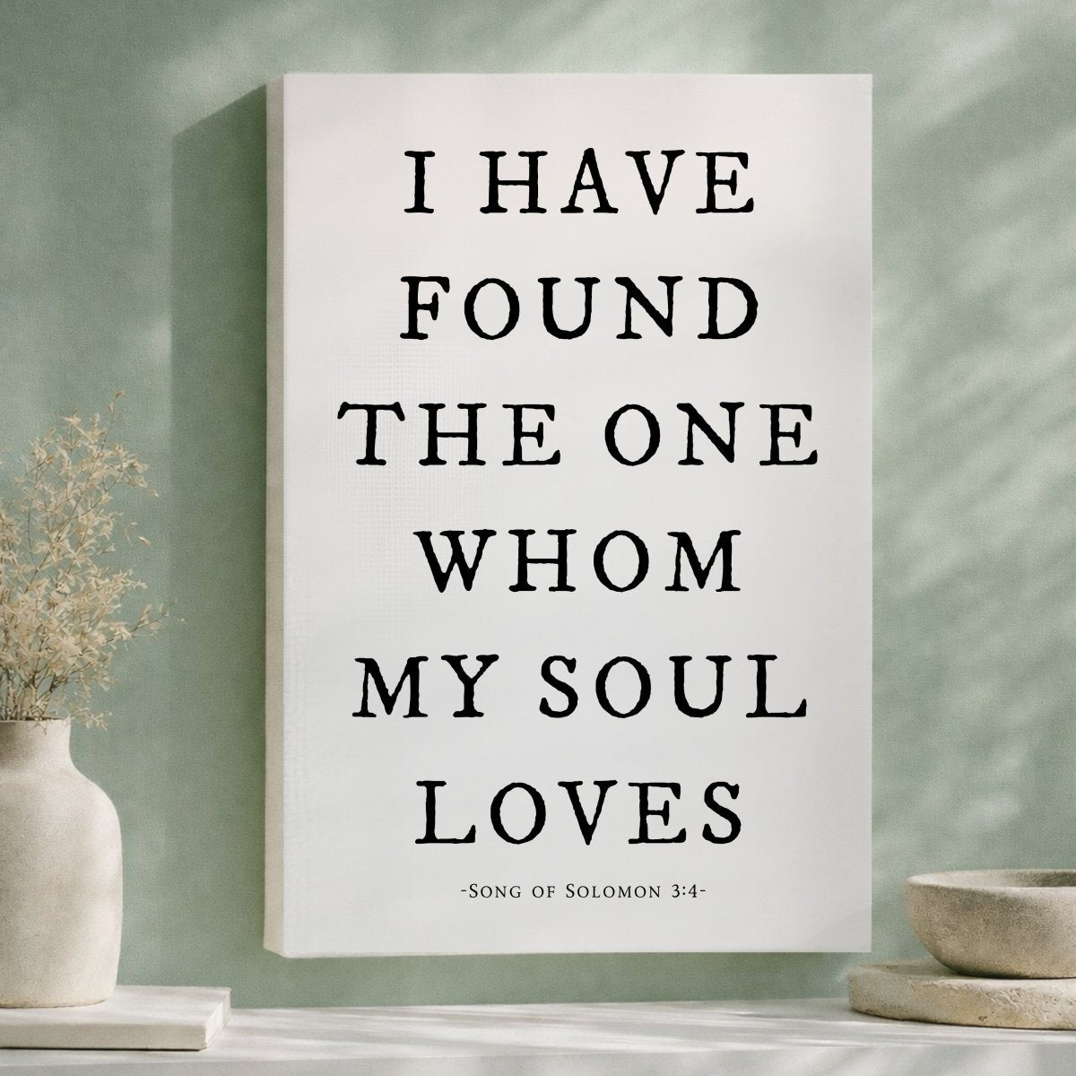 Soul Loves Print – Song of Solomon Bible Verse Sign | Christian Wall Decor - Lumberwave Creations