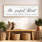 Together We Are The Perfect Blend | Family Name Sign - Lumberwave Creations