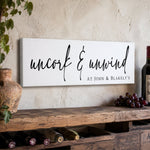 Uncork & Unwind Sign | Wine Wall Decor - Lumberwave Creations