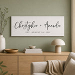 Wedding Date Sign – Personalized Last Name Established Sign | Rustic Wedding Decor - Lumberwave Creations