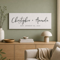 Wedding Date Sign – Personalized Last Name Established Sign | Rustic Wedding Decor - Lumberwave Creations