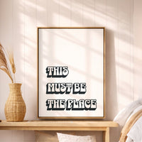 Welcome Wall Art - Entryway Wall Decor | Retro Black And White Typography Print - Lumberwave Creations
