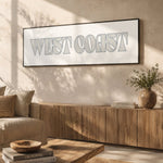 West Coast Sign - Coastal Cowgirl Print | Modern Boho Wall Decor - Lumberwave Creations