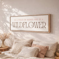 Wildflower Nursery Decor – Girl Nursery Wall Art | Boho Floral Wall Print - Lumberwave Creations