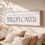 Wildflower Nursery Decor – Girl Nursery Wall Art | Boho Floral Wall Print - Lumberwave Creations