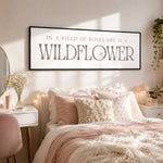 Wildflower Nursery Decor – Girl Nursery Wall Art | Boho Floral Wall Print - Lumberwave Creations
